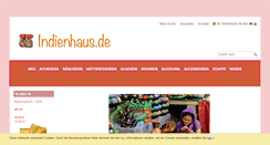 Desktop Screenshot of indienhaus.de